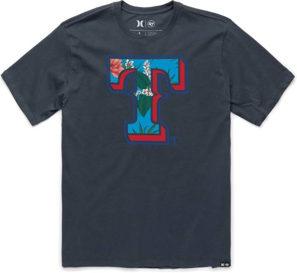 Hurley x '47 Men's Texas Rangers Navy T-Shirt