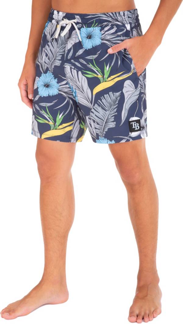 Hurley x '47 Men's Tampa Bay Rays Blue 17" Cannonball Board Shorts