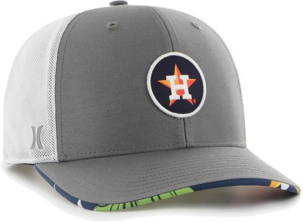 Hurley x '47 Men's Houston Astros Dark Gray Paradise MVP Adjustable Hat