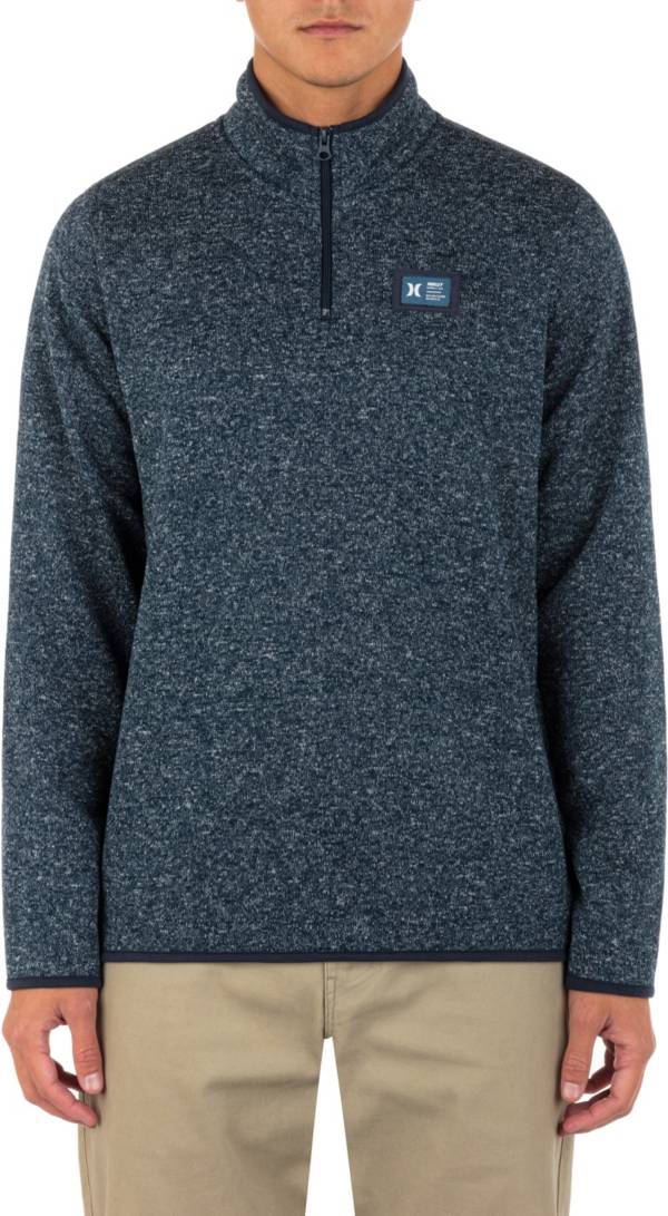 MENS HURLEY BONE MESA RIDGELINE QUARTER ZIP PULLOVER main image 0