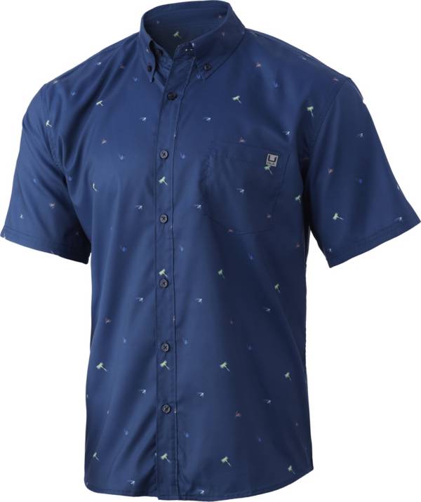 Huk Men's Fly Hooks Teaser Short Sleeve Shirt