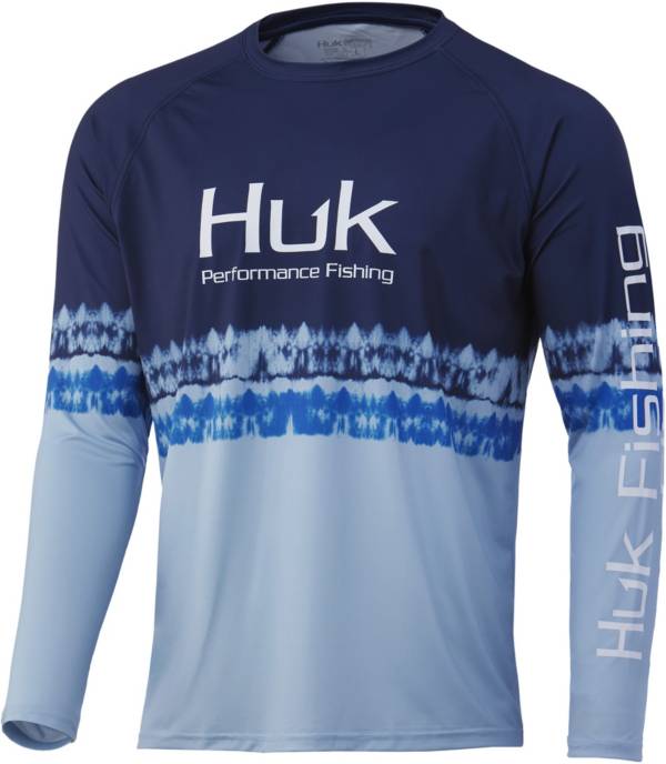 HUK Men's Salt Stripe Pursuit Long Sleeve