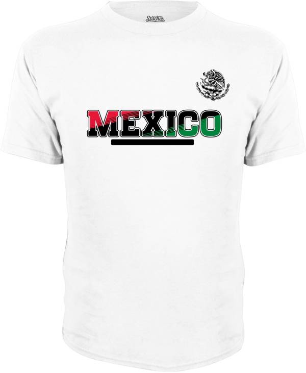 DYNASTY APPAREL Youth Mexico Wordmark White T-Shirt