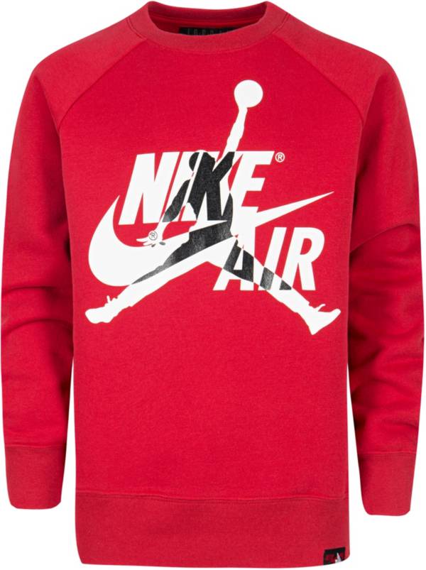 Jordan Boys' Jumpman Classic Long Sleeve Crewneck Pullover