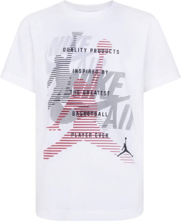 Jordan Boys' Line Up Stack Short Sleeve T-Shirt