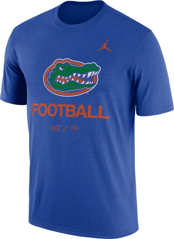 Jordan Men's Florida Gators Blue Dri-FIT Football Legend T-Shirt product image