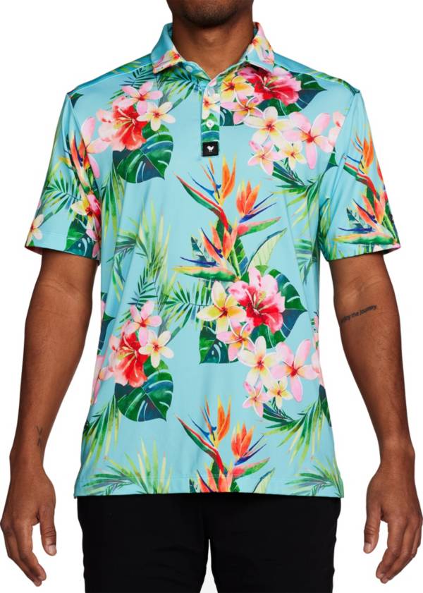 Bad Birdie Men's Tropics Golf Polo