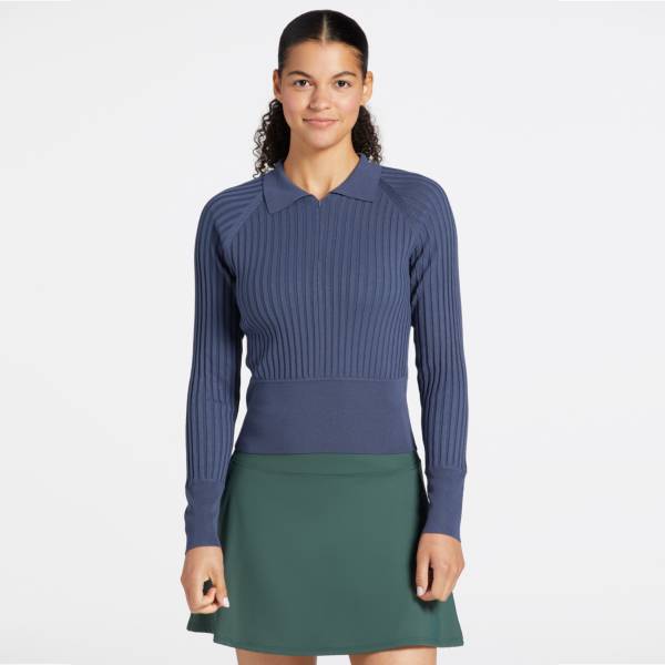 CALIA Women's Sweater Long Sleeve Golf Polo product image