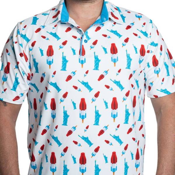 Breakfast Balls Men's America Pops & Freedom All Day Golf Polo product image