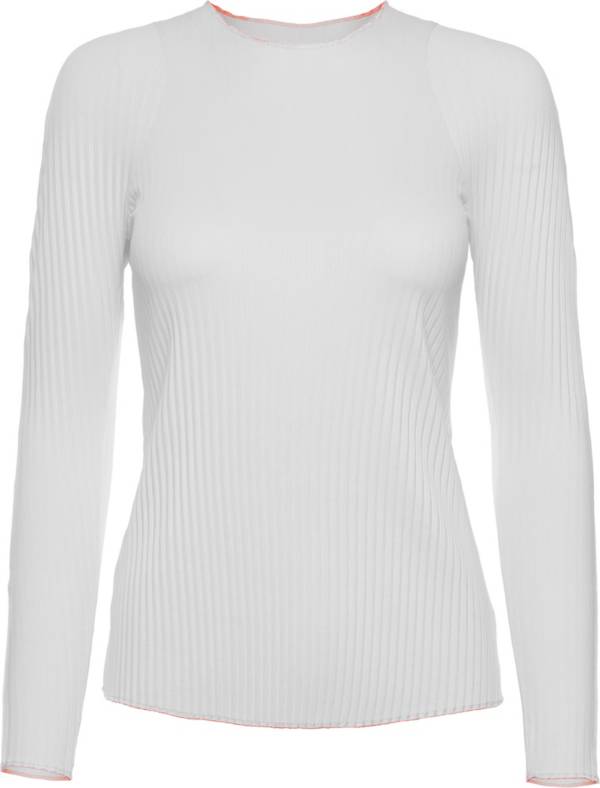 K-Swiss Women's Pleated Long Sleeve Crewneck