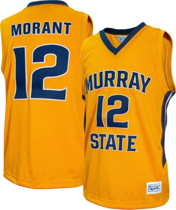 Retro Brand Men's Murray State Racers Ja Morant #12 Gold Replica Basketball Jersey