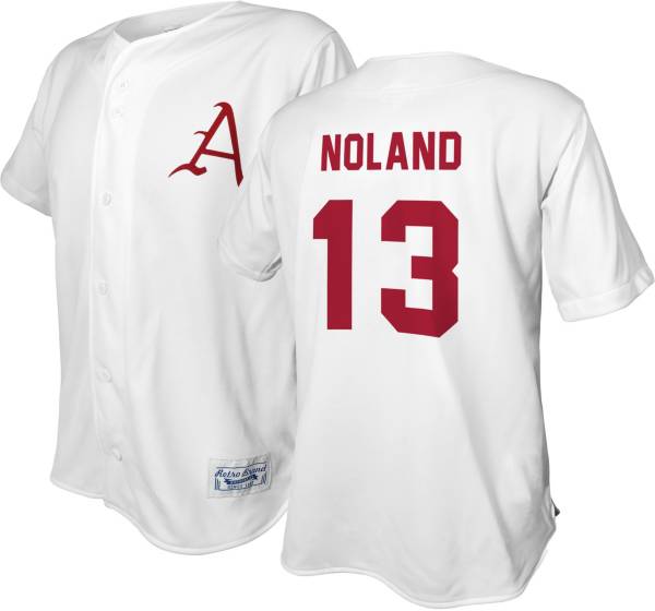 Retro Brand Men's Arkansas Razorbacks Connor Noland #13 White Replica Basketball Jersey
