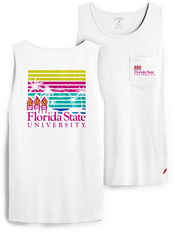 League-Legacy Men's Florida State Seminoles White Pocket Tank Top
