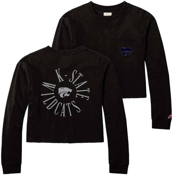 League-Legacy Women's Kansas State Wildcats Black Clothesline Cotton Long Sleeve Midi T-Shirt product image