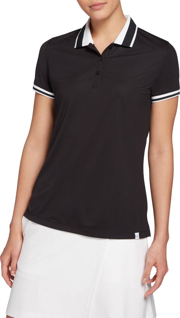 Lady Hagen Women's Pique Rib Trim Short Sleeve Golf Polo