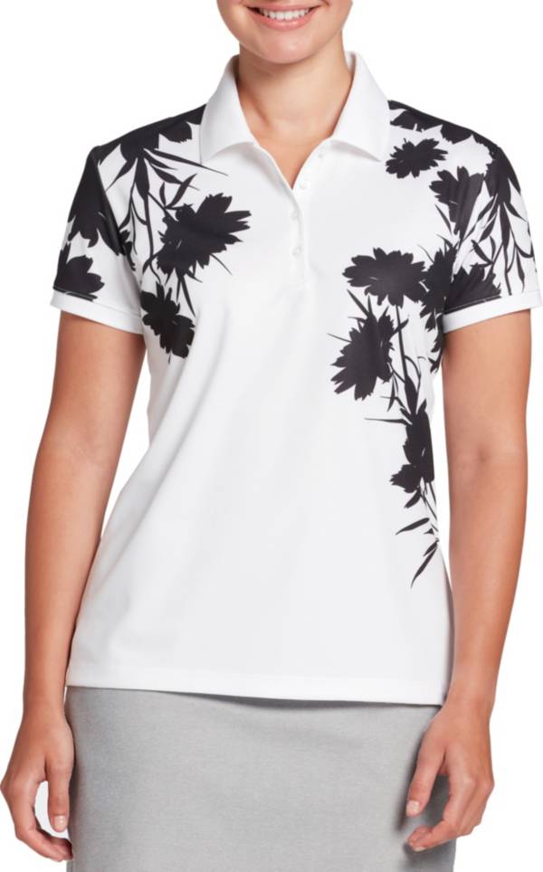 Lady Hagen Women's Floral Short Sleeve Golf Polo