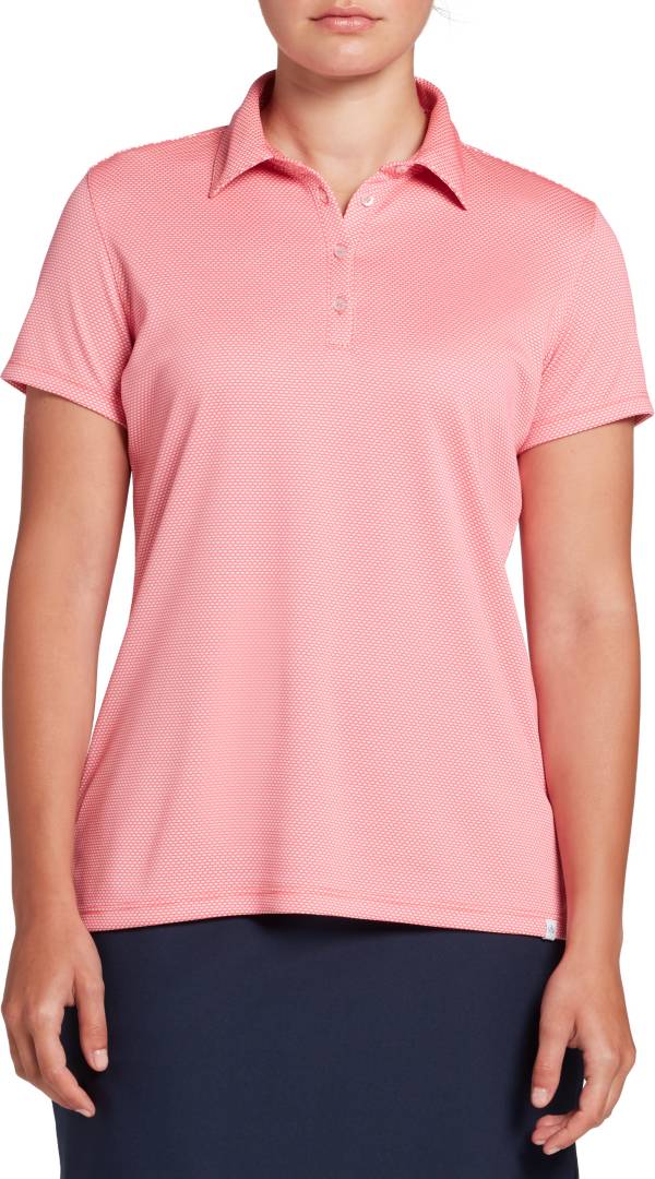 Lady Hagen Women's Jacquard Mesh Short Sleeve Golf Polo product image