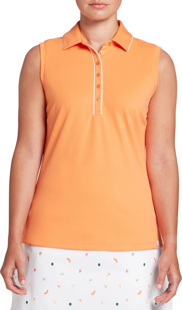 Lady Hagen Women's Piped Sleeveless Golf Polo