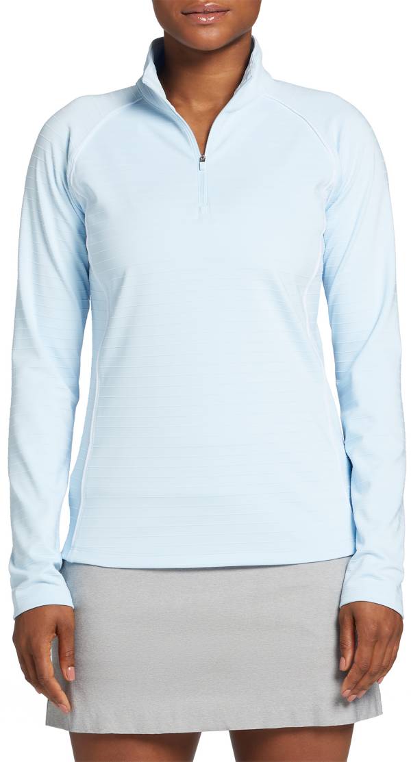 Lady Hagen Women's Shadow Stripe 1/4 Zip Golf Shirt product image