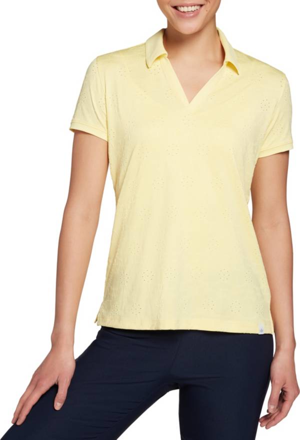 Lady Hagen Women's Textured Short Sleeve Golf Polo