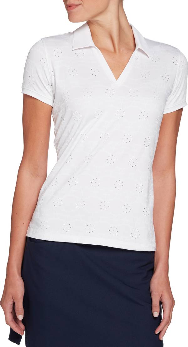 Lady Hagen Women's Textured Short Sleeve Golf Polo product image