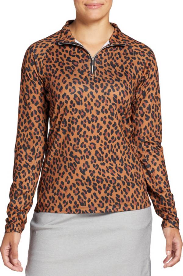 Lady Hagen Women's Printed UV Long Sleeve Golf 1/4 Zip