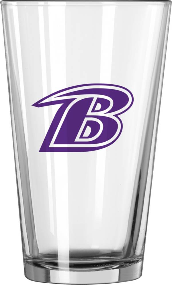 Logo Baltimore Ravens 16 oz. Pint Glass Dick's Sporting Goods