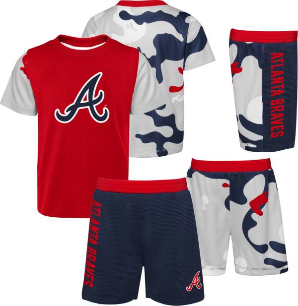 MLB Team Apparel Little Boys' Atlanta Braves T-Shirt and Shorts Set