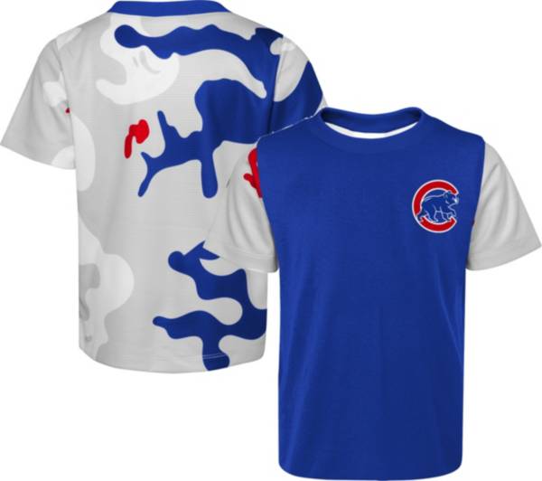 MLB Team Apparel Youth Chicago Cubs Blue Practice T-Shirt