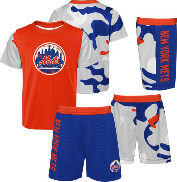 MLB Team Apparel Youth New York Mets Blue 2-Piece Set
