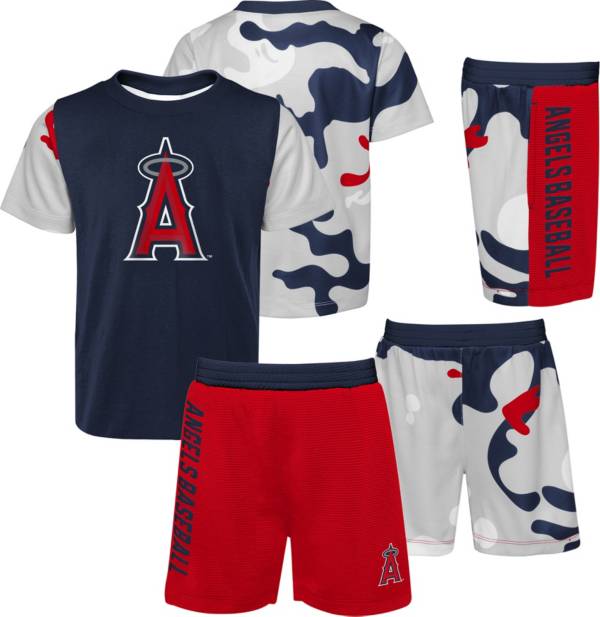 MLB Team Apparel Youth Los Angeles Angels Red 2-Piece Set