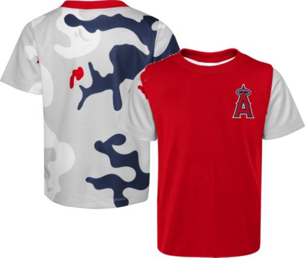 MLB Team Apparel Youth Los Angeles Angels Red Practice T-Shirt product image