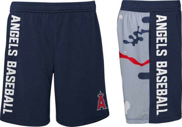 MLB Team Apparel Youth Los Angeles Angels Camo Shorts