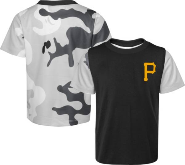 MLB Team Apparel Youth Pittsburgh Pirates Black Practice T-Shirt
