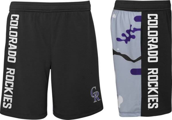 MLB Team Apparel Youth Colorado Rockies Camo Shorts