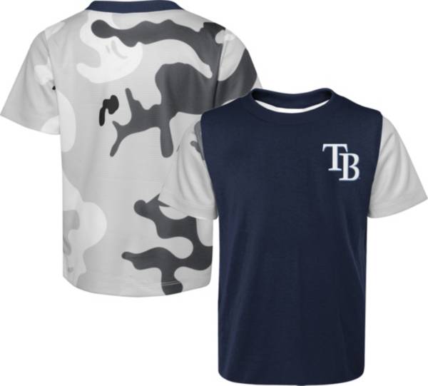 MLB Team Apparel Youth Tampa Bay Rays Navy Practice T-Shirt