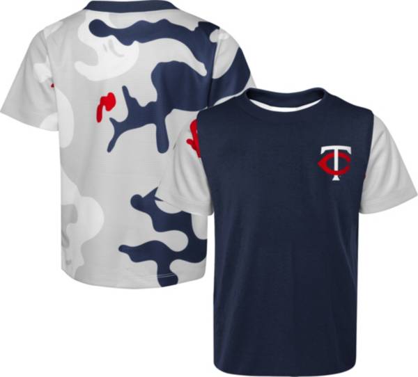 MLB Team Apparel Youth Minnesota Twins Navy Practice T-Shirt