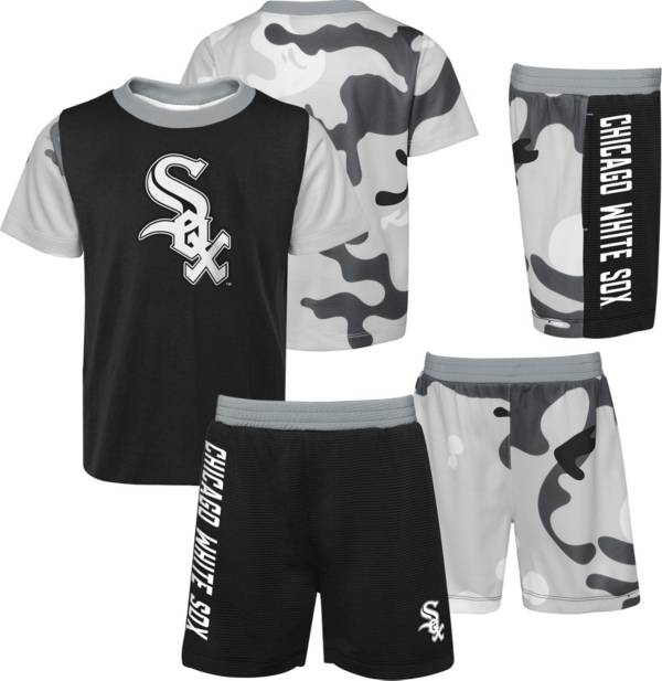 MLB Team Apparel Youth Chicago White Sox Black 2-Piece Set