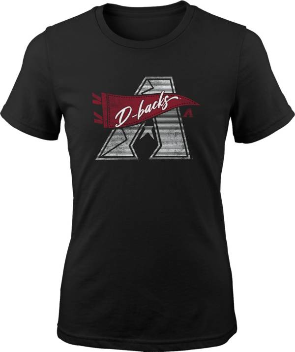 MLB Girls' Arizona Diamondbacks Black Pennant Fever T-Shirt