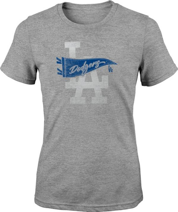 MLB Girls' Los Angeles Dodgers Gray Pennant Fever T-Shirt product image