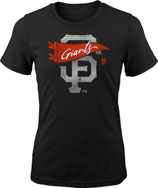 MLB Girls' San Francisco Giants Black Pennant Fever T-Shirt