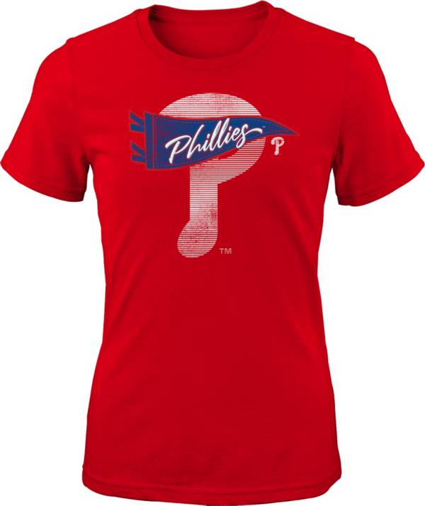 MLB Girls' Philadelphia Phillies Red Pennant Fever T-Shirt