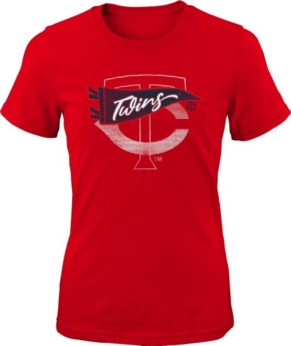 MLB Girls' Cincinnati Reds Gray Pennant Fever T-Shirt