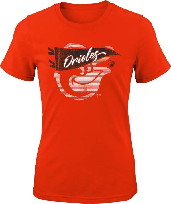 MLB Girls' Baltimore Orioles Orange Pennant Fever T-Shirt product image