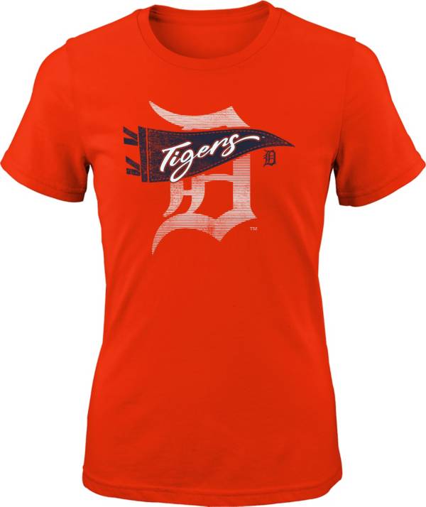 MLB Girls' Detroit Tigers Orange Pennant Fever T-Shirt