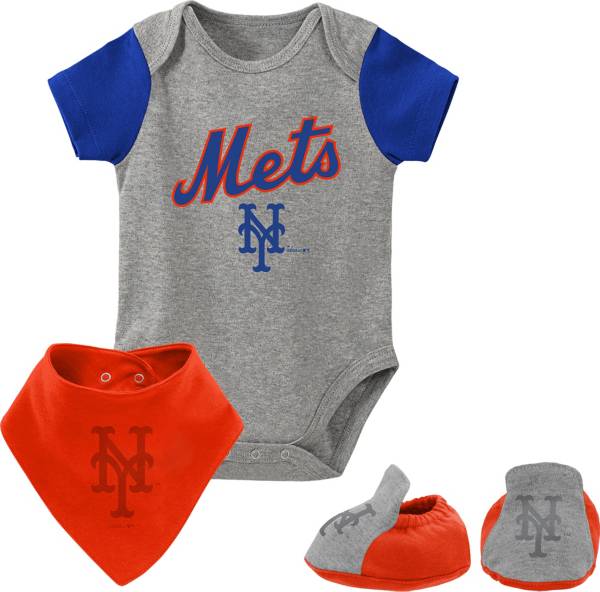 MLB Infant New York Mets 3-Piece Bib & Bootie Set
