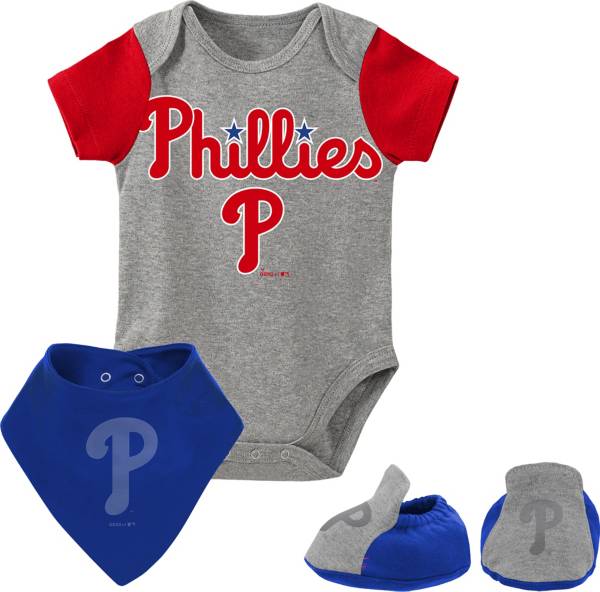 MLB Infant Philadelphia Phillies 3-Piece Bib & Bootie Set