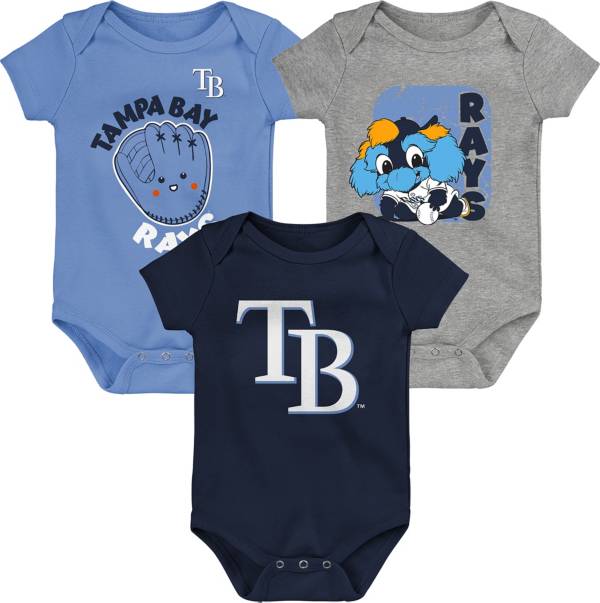 MLB Infant Tampa Bay Rays 3-Piece Creeper Set