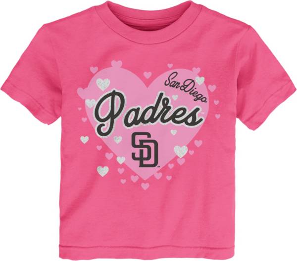 MLB Team Apparel Toddler San Diego Padres Dark Pink T-Shirt