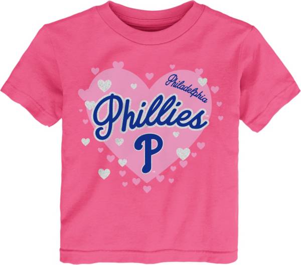 MLB Team Apparel Toddler Philadelphia Phillies Dark Pink T-Shirt